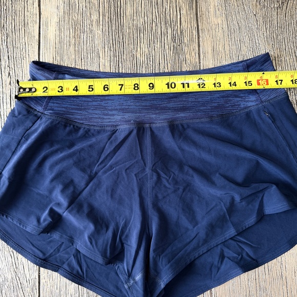 Outdoor Voices Hudson Lined Running Shorts Women XLarge  2.5” Inseam Navy Blue - Picture 3 of 10